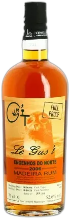 photo Rhum de Madère Engenhos do Norte 2006 2021 Full Proof, Igp Madeira Agricole Rum