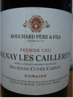 photo Volnay 1er Cru Caillerets Ancienne Cuvée Carnot 2020 Bouchard P