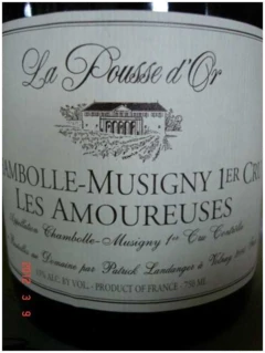 photo Chambolle Musigny 1er Cru les Amoureuses Pousse d'or 2011