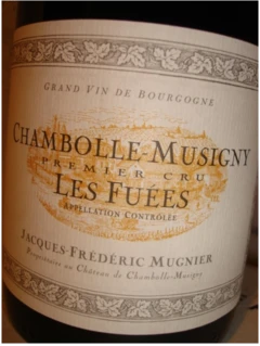 photo Chambolle Musigny 1er Cru les Fuées j-F Mugnier 2011