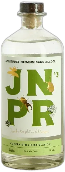photo du vin Jnpr n°3 Verveine et Baies de Genièvre Spiritueux Sans Alcool et Sans Sucre