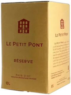 photo du vin le Petit Pont Réserve Vin Rosé du Pays d’oc Bib 10 Litres