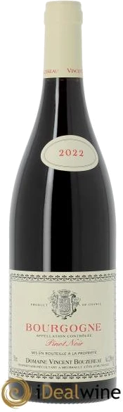 photo Bourgogne Pinot Noir Vincent Bouzereau 2022