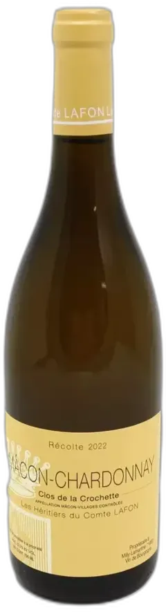 photos du vin les Heritiers du Comte Lafon Macon Clos de la Crochette Blanc 2022