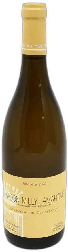 capture du vin les Heritiers du Comte Lafon Mâcon-Milly-Lamartine Blanc 2022