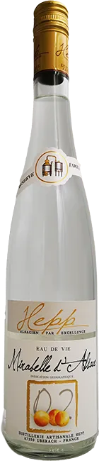 photos du vin Eau de Vie Mirabelle d’Alsace Hepp
