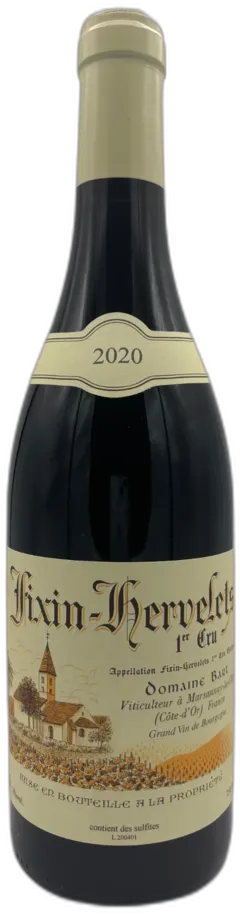 photo Fixin 1er Cru les Hervelets 2020
