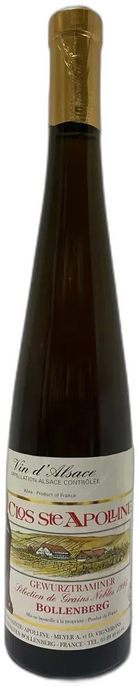 image du vin Domaine Bollenberg Selection de Grains Nobles Gewurztraminer 1994 Alsace France
