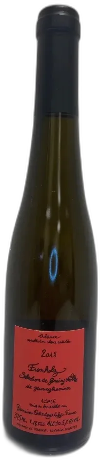 image du vin Domaine Ostertag Fronholz Selection de Grains Nobles Gewurztraminer Alsace France