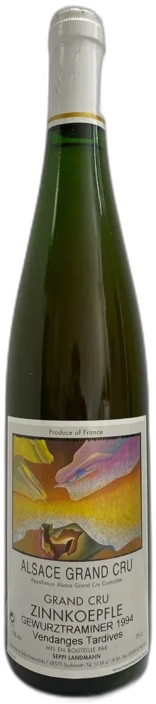 photo Domaine Seppi Landmann Gewurztraminer Zinnkoepfle Vendanges Tardives 1994 Alsace France