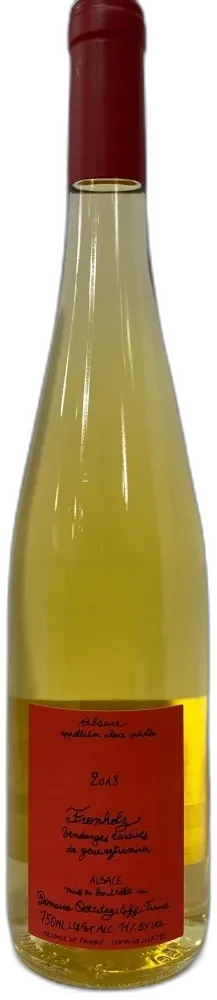 photo Domaine Ostertag Fronholz Vendanges Tardives Gewurztraminer 2018 Alsace France