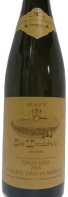 photo Domaine Zind Humbrecht Pinot Gris Clos Windsbuhl 2016 Alsace France