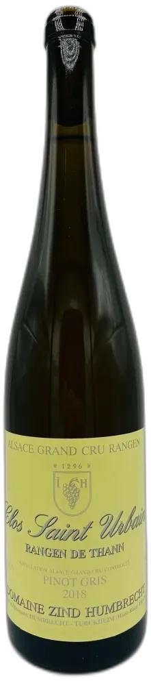 image du vin Domaine Zind Humbrecht Pinot Gris Rangen de Thann Clos Saint Urbain 2018 Alsace France