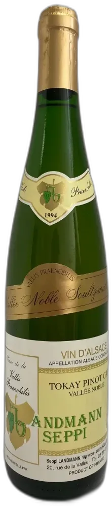 photo Domaine Seppi Landmann Pinot Gris Vallee Noble 1994 Alsace France