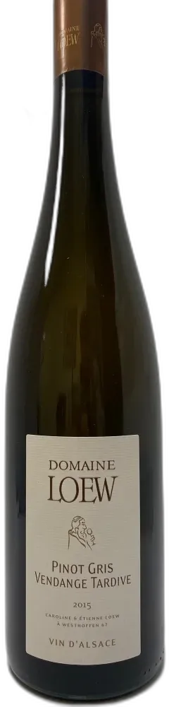photo du vin Domaine Etienne Loew Pinot Gris Vendange Tardive 2015 Alsace France