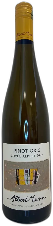 vue du vin Domaine Albert Mann Pinot Gris Cuvee Albert 2022 Alsace France