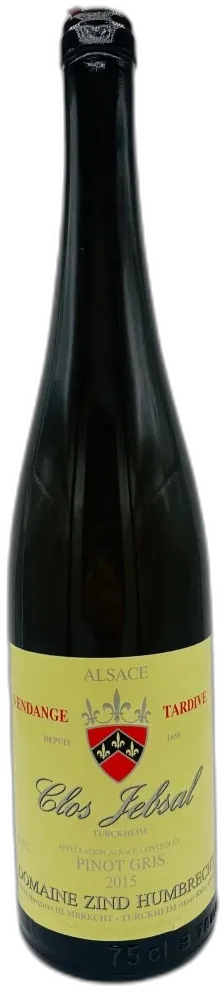 image du vin Domaine Zind Humbrecht Pinot Gris Clos Jebsal Vendange Tardive 2015 Alsace France