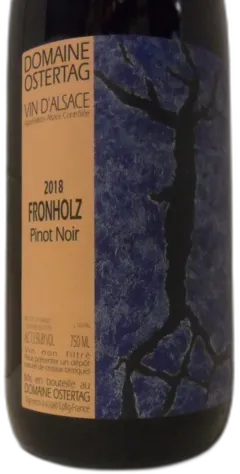 photo Domaine Ostertag Fronholtz Pinot Noir 2018 Alsace France