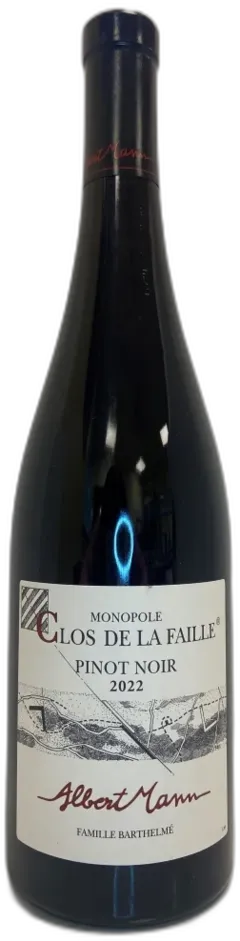 photo Domaine Albert Mann Clos de la Faille Pinot Noir 2022 Alsace France