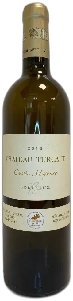 photo Château Turcaud Cuvee Majeure Bordeaux Blanc 2016 Bordeaux France