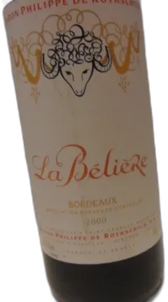 aperçu du vin Château Baron Philippe de Rothschild la Beliere Bordeaux Bordeaux France