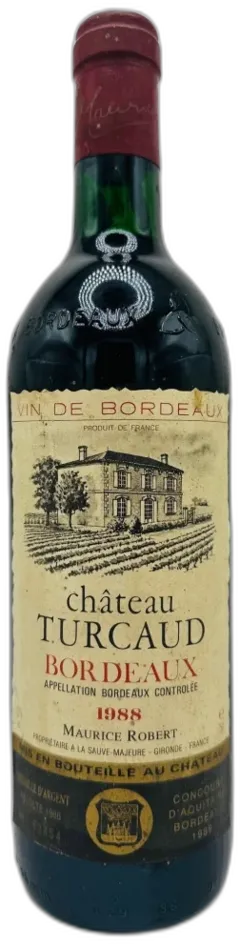 photo Château Turcaud Bordeaux Rouge 1988 Bordeaux France