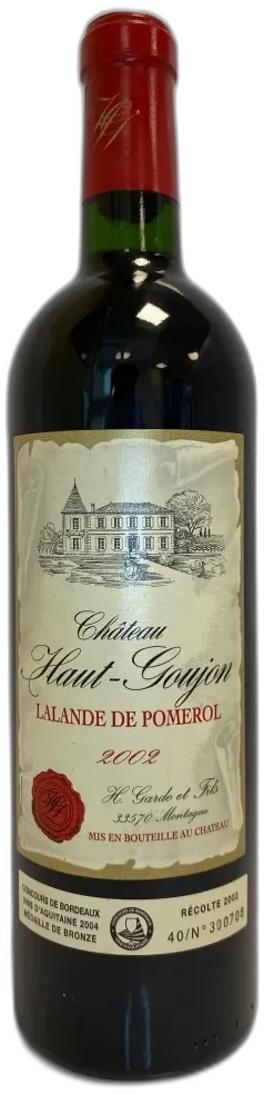 photo Château Haut Goujon Lalande de Pomerol 2002 Bordeaux France