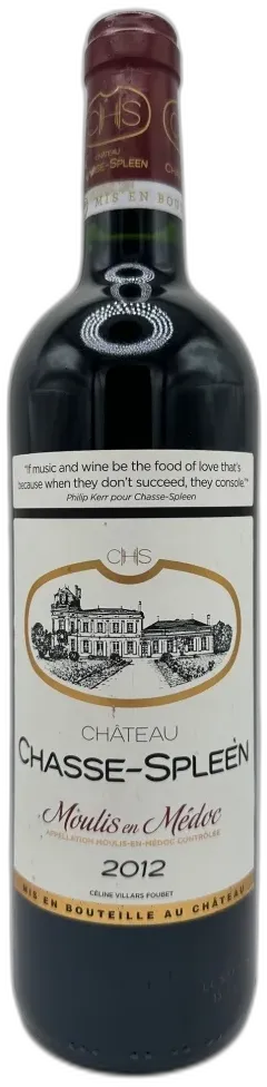 photo Château Chasse Spleen 2012 Bordeaux France