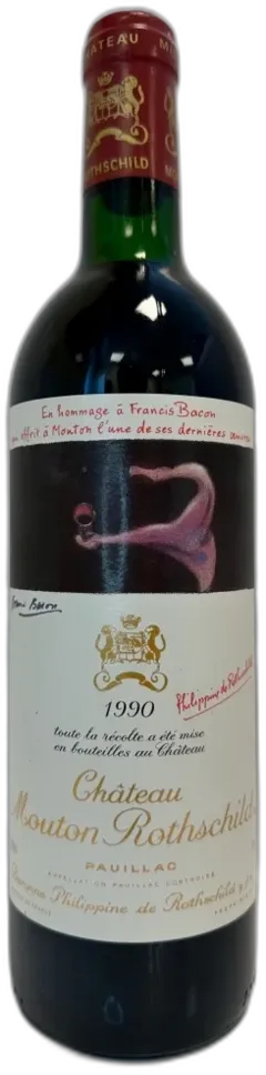 photo Château Mouton Rothschild Pauillac 1er Grand Cru Classe 1990 Bordeaux France