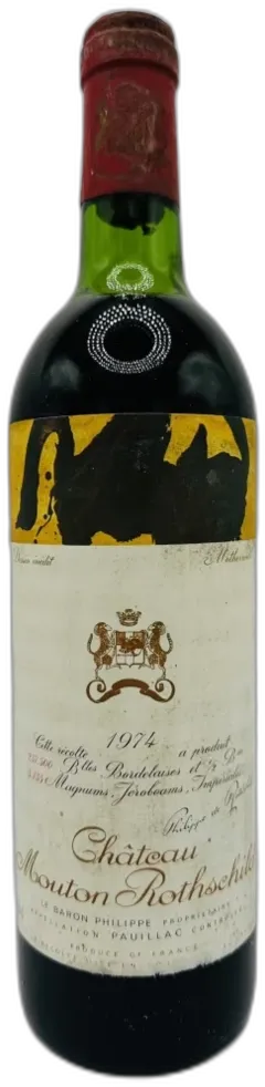 photo Château Mouton Rothschild Pauillac 1er Grand Cru Classe 1974 Bordeaux France