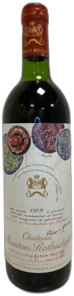 photo Château Mouton Rothschild Pauillac 1er Grand Cru Classe 1978 Bordeaux France