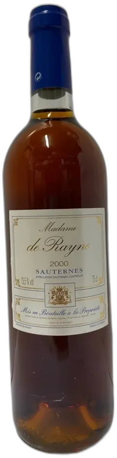 photo Madame de Rayne Sauternes 2000 Bordeaux France