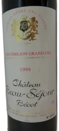 photo Château Beau-Sejour Becot 1er Grand Cru Classe 1999 Bordeaux France