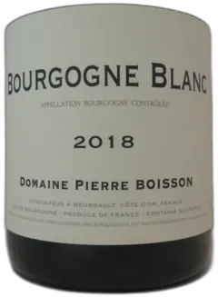 photo Domaine Boisson Pierre Bourgogne Blanc 2018 Bourgogne France