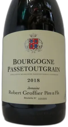 photo du vin Domaine Robert Groffier Passetoutgrains Bourgogne France