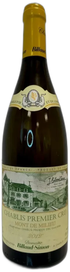 photo Domaine Billaud-Simon Chablis 1er Cru 'Mont de Milieu' 2012 Bourgogne France