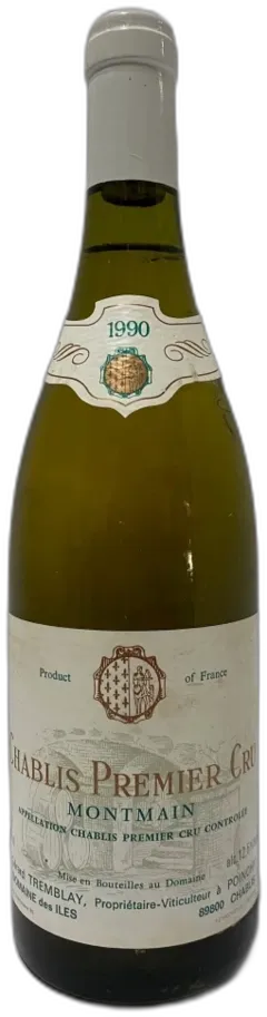 photo Domaine Gerard Tremblay Chablis Premier Cru Montmains 1990 Bourgogne France