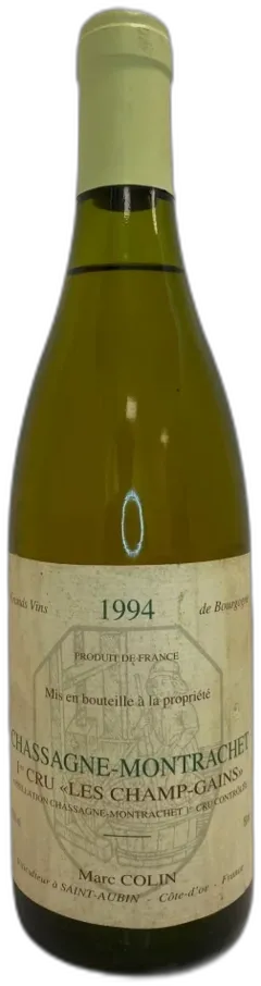 photo Domaine Marc Colin Chassagne-Montrachet 1er Cru les Champs Gain 1994 Bourgogne France