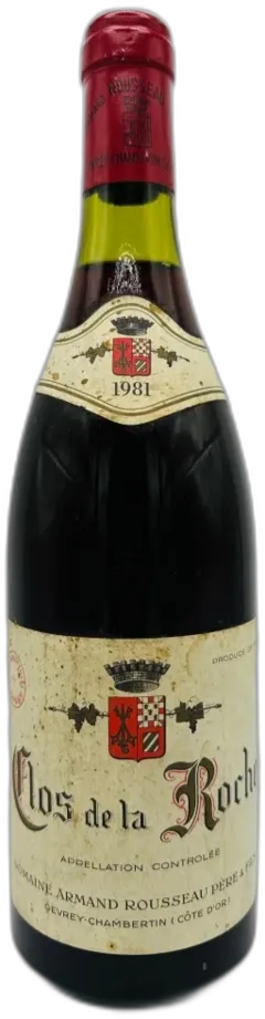 photo Domaine Armand Rousseau Clos de la Roche Grand Cru 1981 Bourgogne France