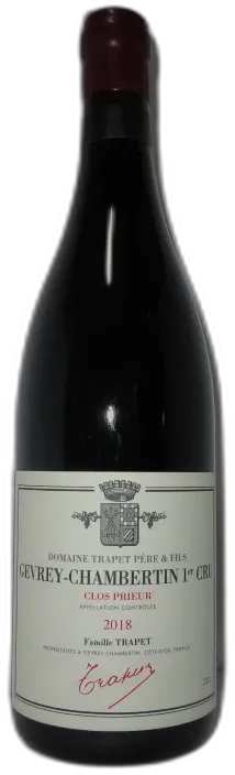 photo Domaine Trapet 1er Cru Clos Prieur Gevrey Chambertin 2018 Bourgogne France