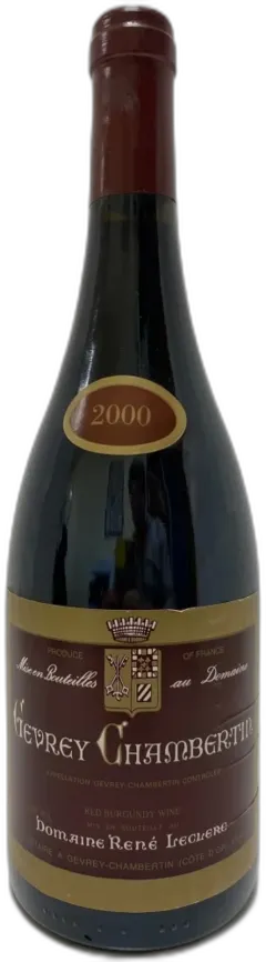 photo du vin Domaine Rene Leclerc Gevrey Chambertin Bourgogne France