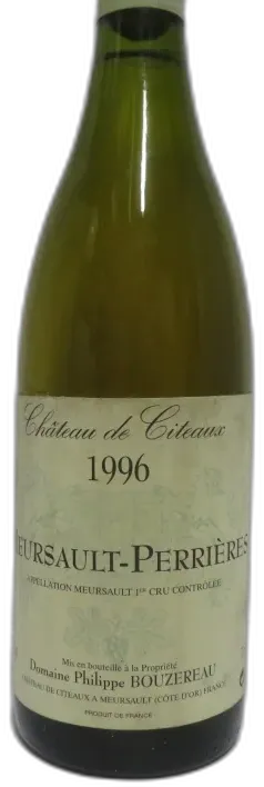 photo Domaine Bouzereau Philippe Chateau de Citeaux 1er Cru Perrieres 1996 Bourgogne France