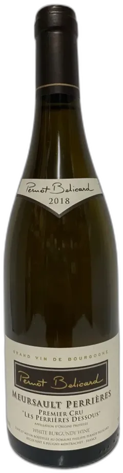 photo Domaine Pernot Belicard Meursault Perrieres 1er Cru 2018 Bourgogne France