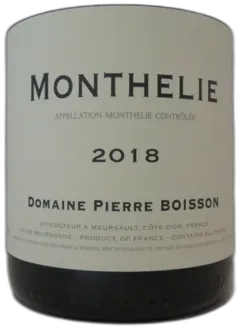 photo Domaine Boisson Pierre Monthelie 2018 Bourgogne France