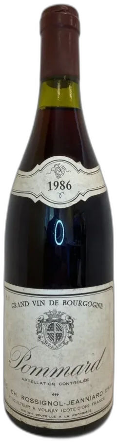 photo Domaine Rossignol Jeanniard Pommard 1986 Bourgogne France