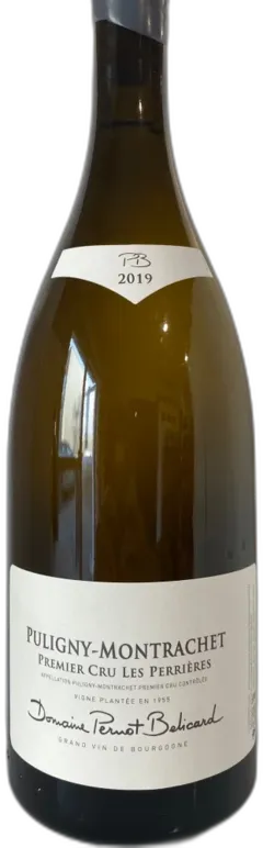 photo Domaine Pernot Belicard Puligny Montrachet Perrieres 1er c 2019 Bourgogne France