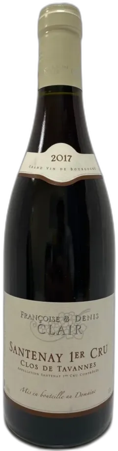 photo Domaine Clair Denis Santenay 1er Cru Clos de Tavanne 2017 Bourgogne France