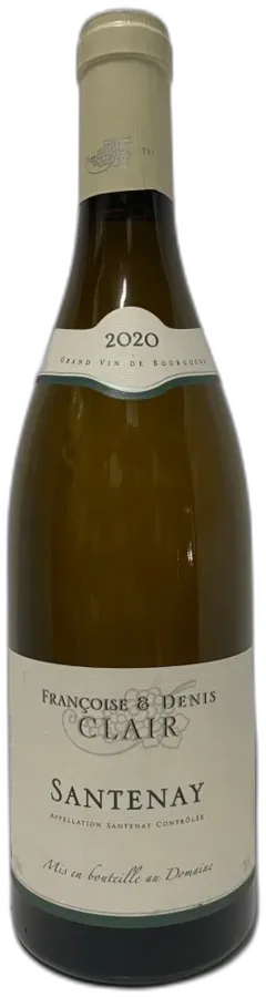 photo Domaine Clair Denis Santenay Blanc 2020 Bourgogne France