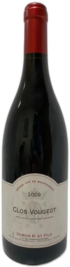 vue du vin Domaine r Dubois & Fils Clos de Vougeot Grand Cru Bourgogne France