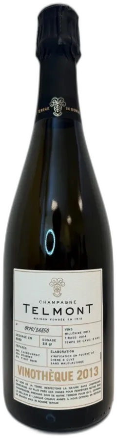photo Telmont Vinotheque Champagne 2013 Champagne France